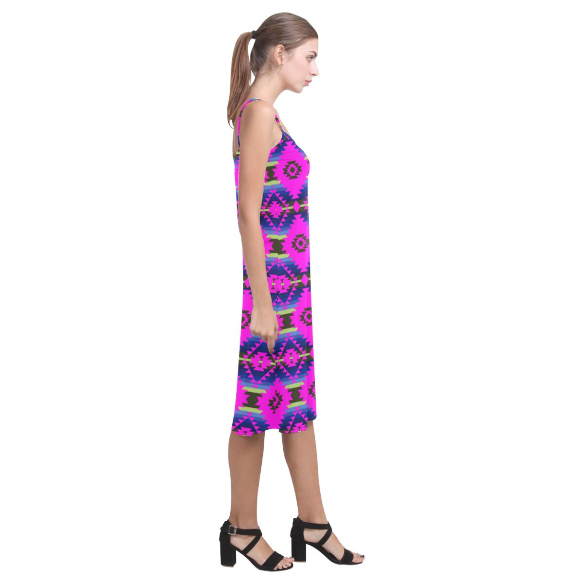Cree Confederacy Ribbon Dress Alcestis Slip Dress (Model D05) Alcestis Slip Dress (D05) e-joyer 