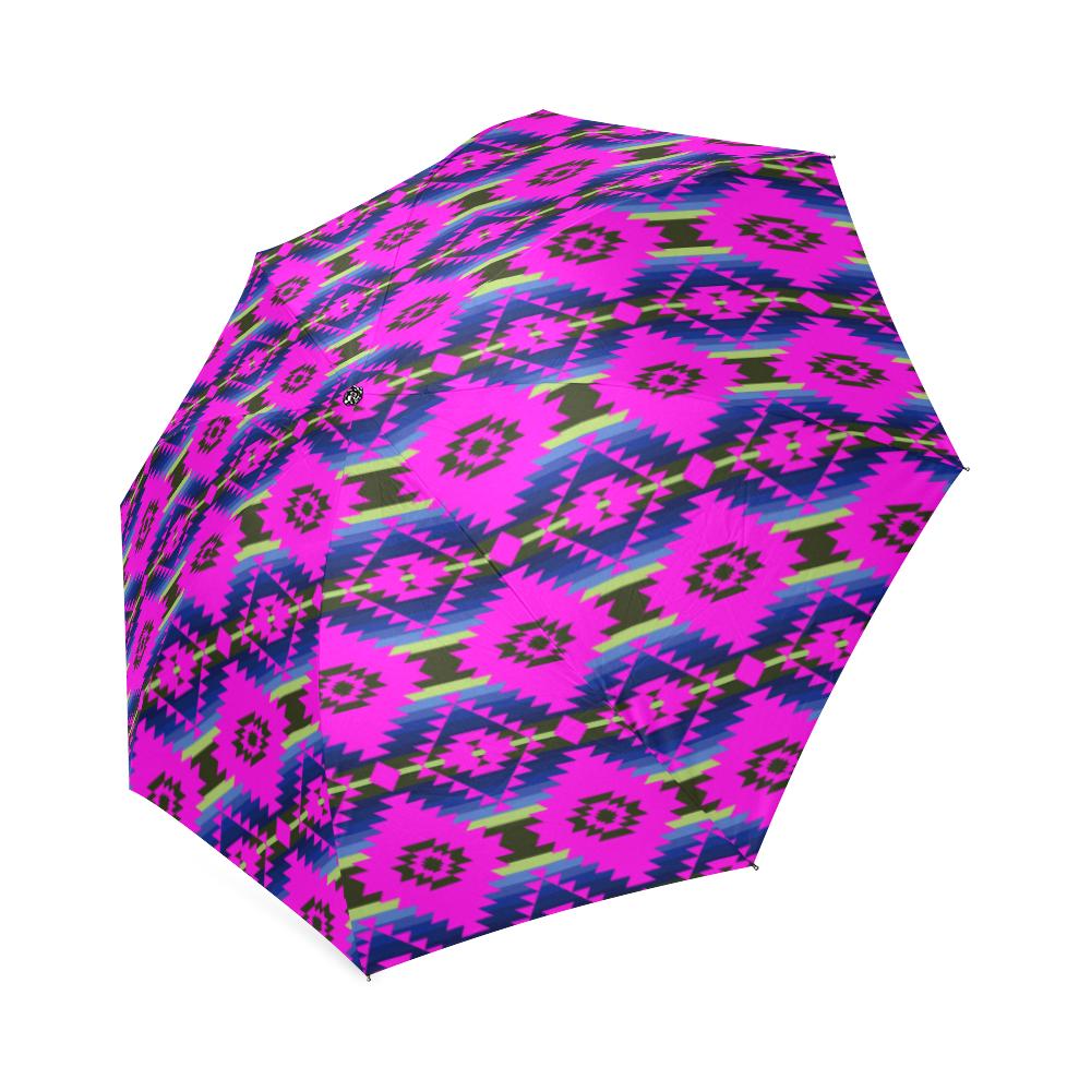 Cree Confederacy Ribbon Dress Foldable Umbrella Foldable Umbrella e-joyer 