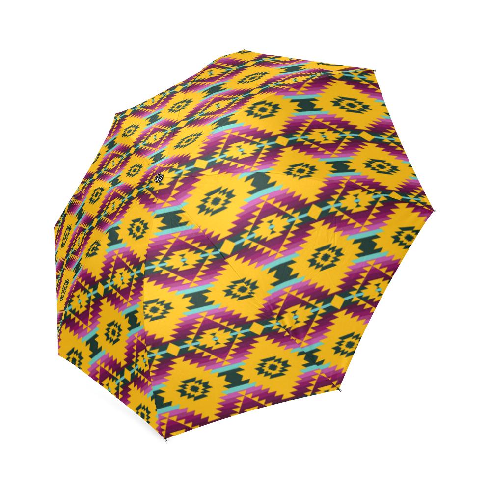 Cree Confederacy Summer Gathering Foldable Umbrella Foldable Umbrella e-joyer 