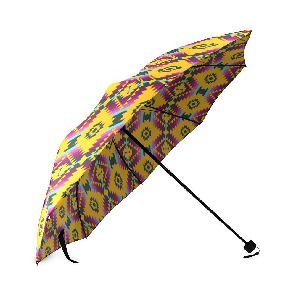 Cree Confederacy Summer Gathering Foldable Umbrella Foldable Umbrella e-joyer 