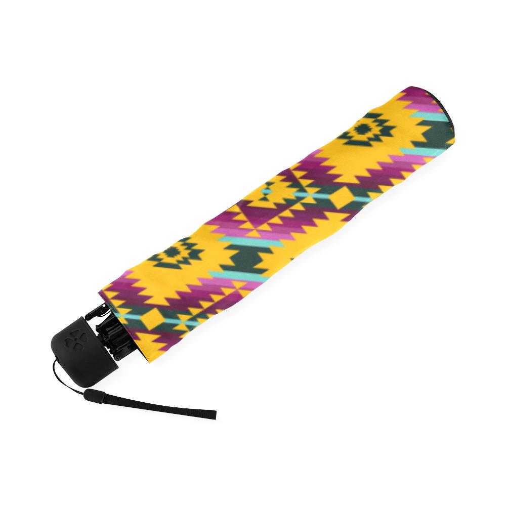 Cree Confederacy Summer Gathering Foldable Umbrella Foldable Umbrella e-joyer 