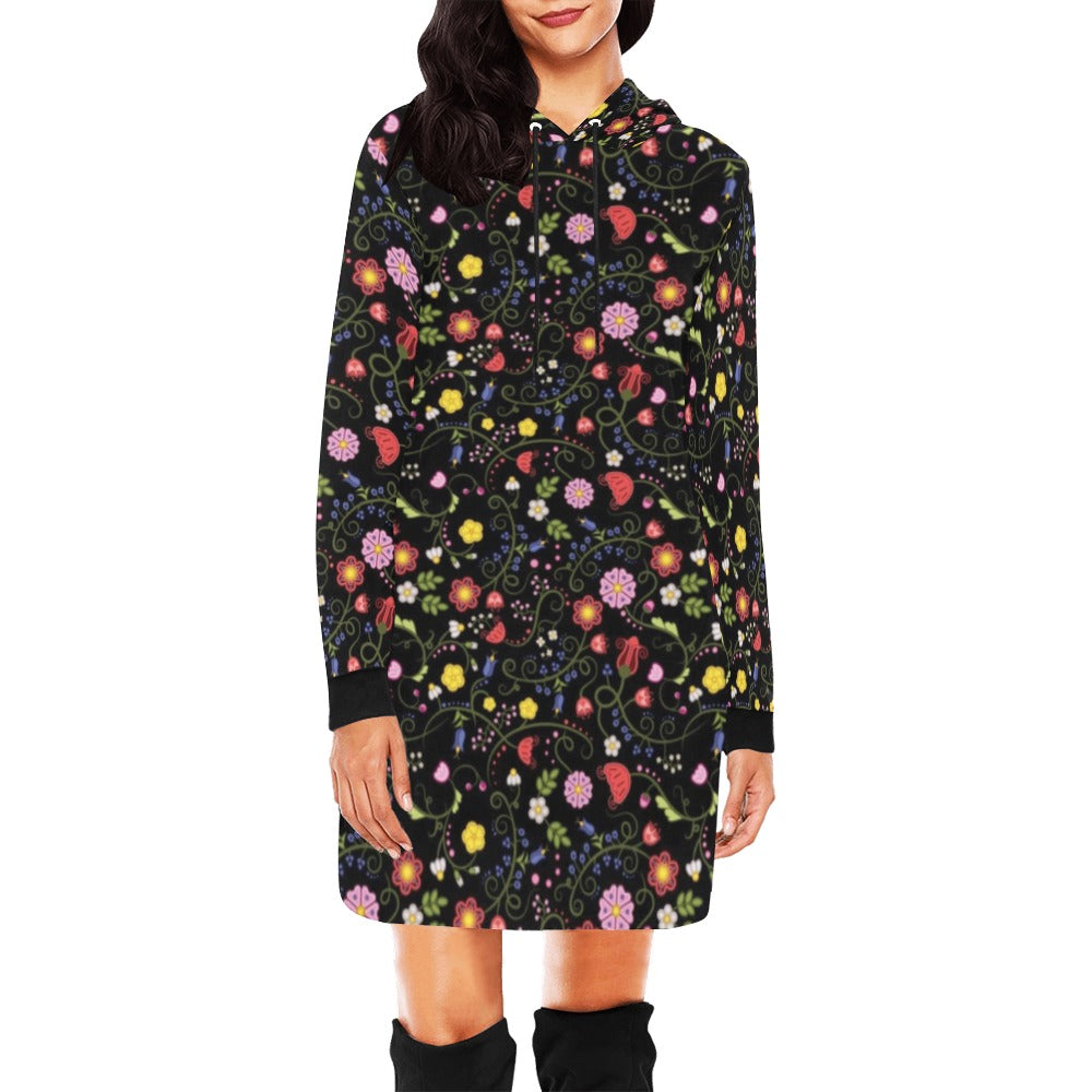 Nipin Blossom Midnight Hoodie Dress