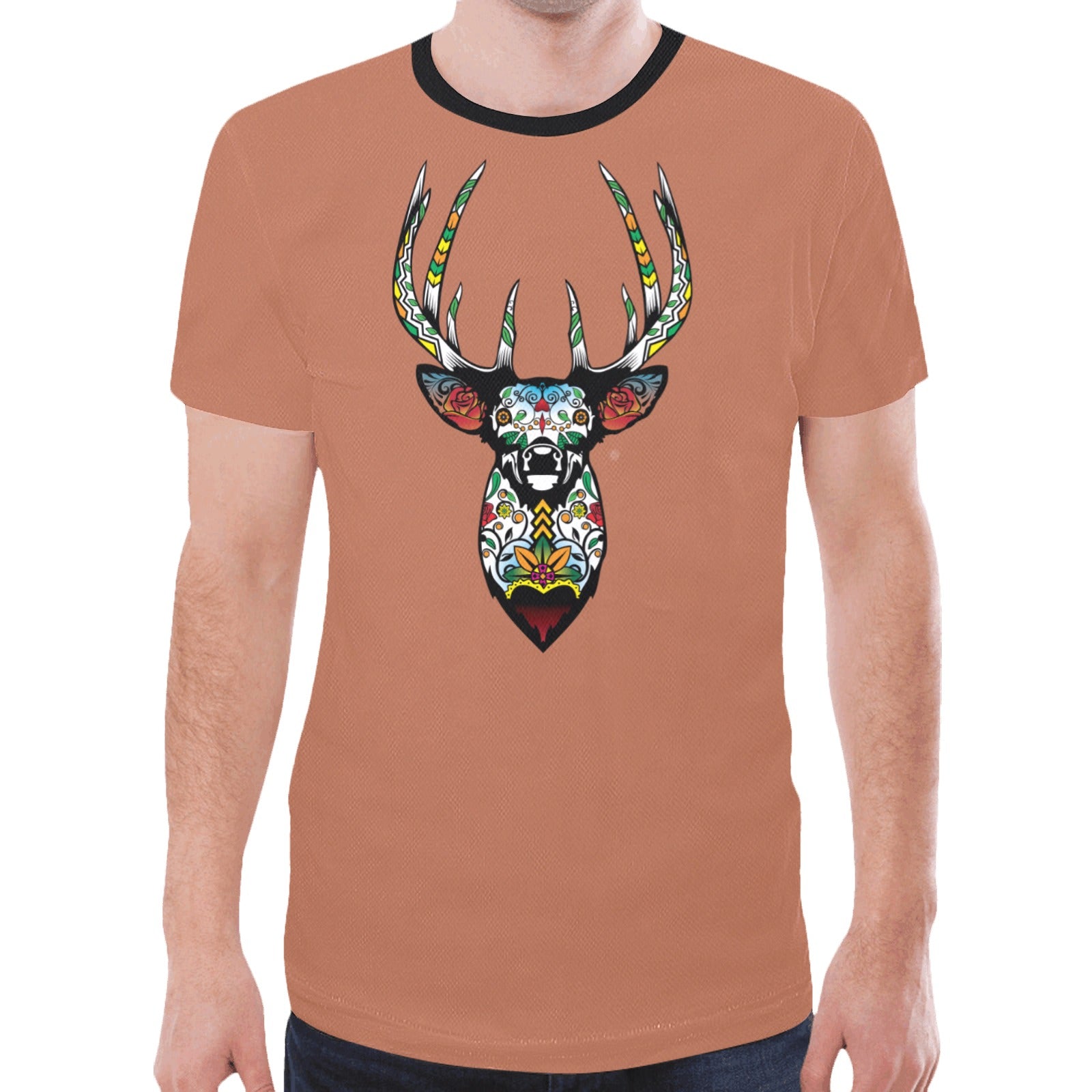 Elk Spirit Guide (Brown) T-shirt for Men