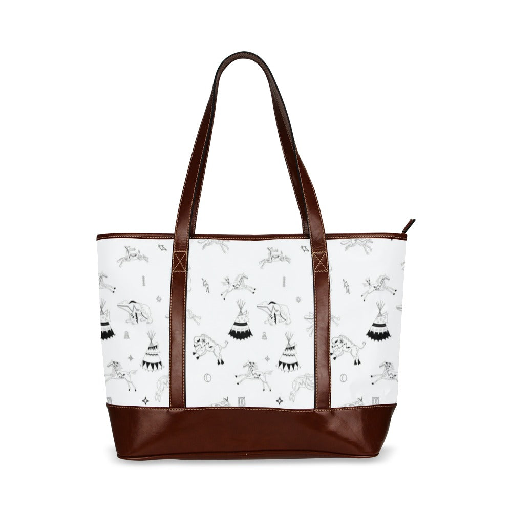 Ledger Dabbles White Tote Handbag