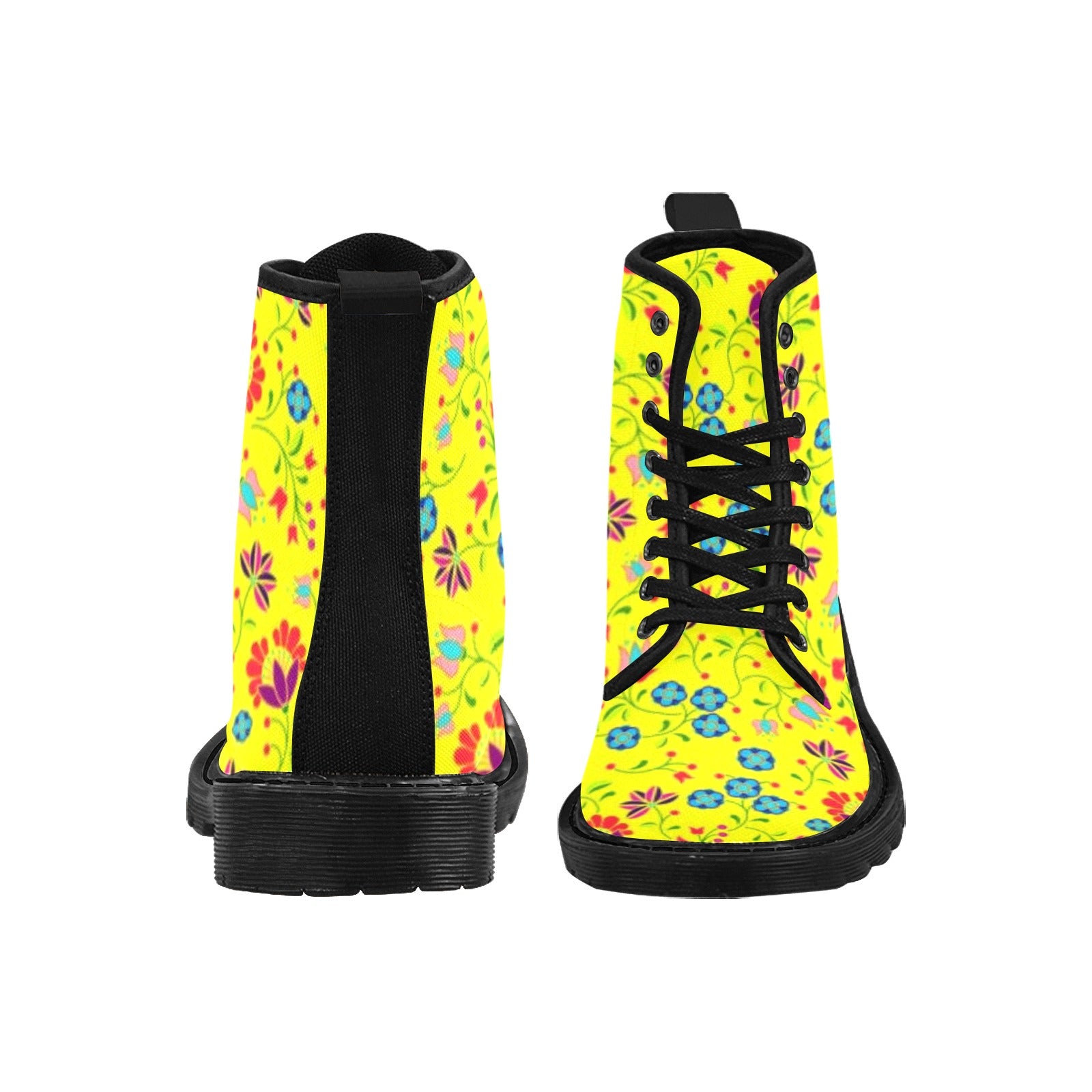 Fleur Indigine Mais Boots for Men (Black)