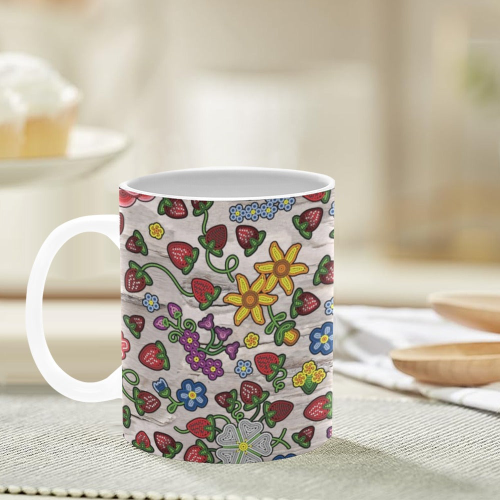 Berry Pop Bright Birch White Mug(11OZ)