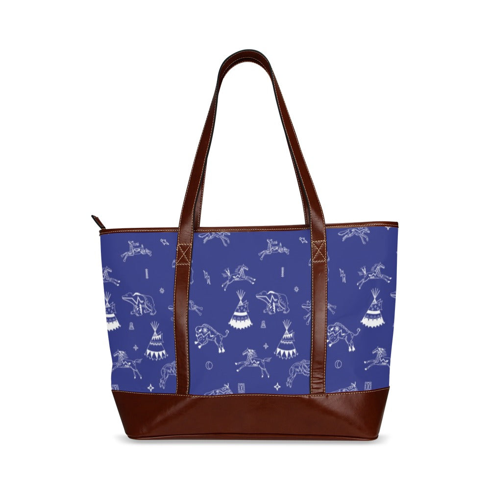 Ledger Dabbles Blue Tote Handbag