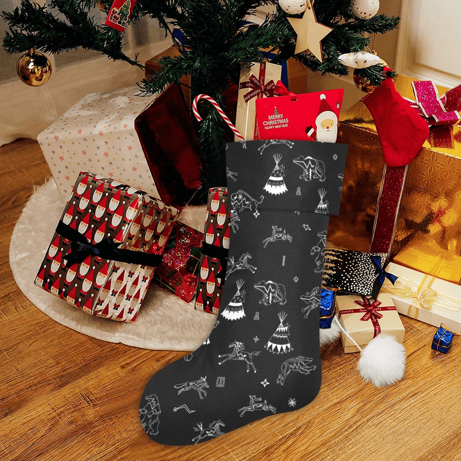 Ledger Dabbles Black Christmas Stocking