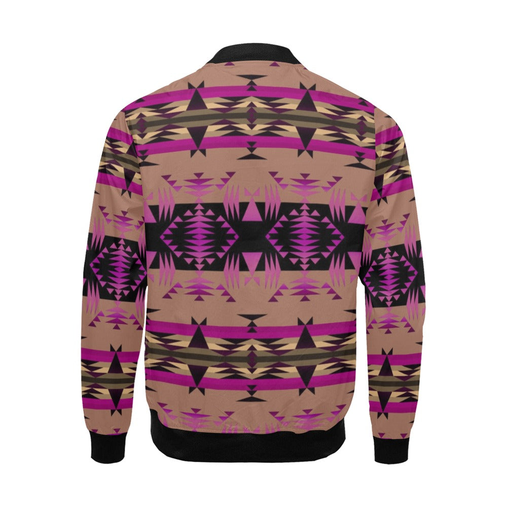 Between the Mountains Berry Bomber Jacket for Men