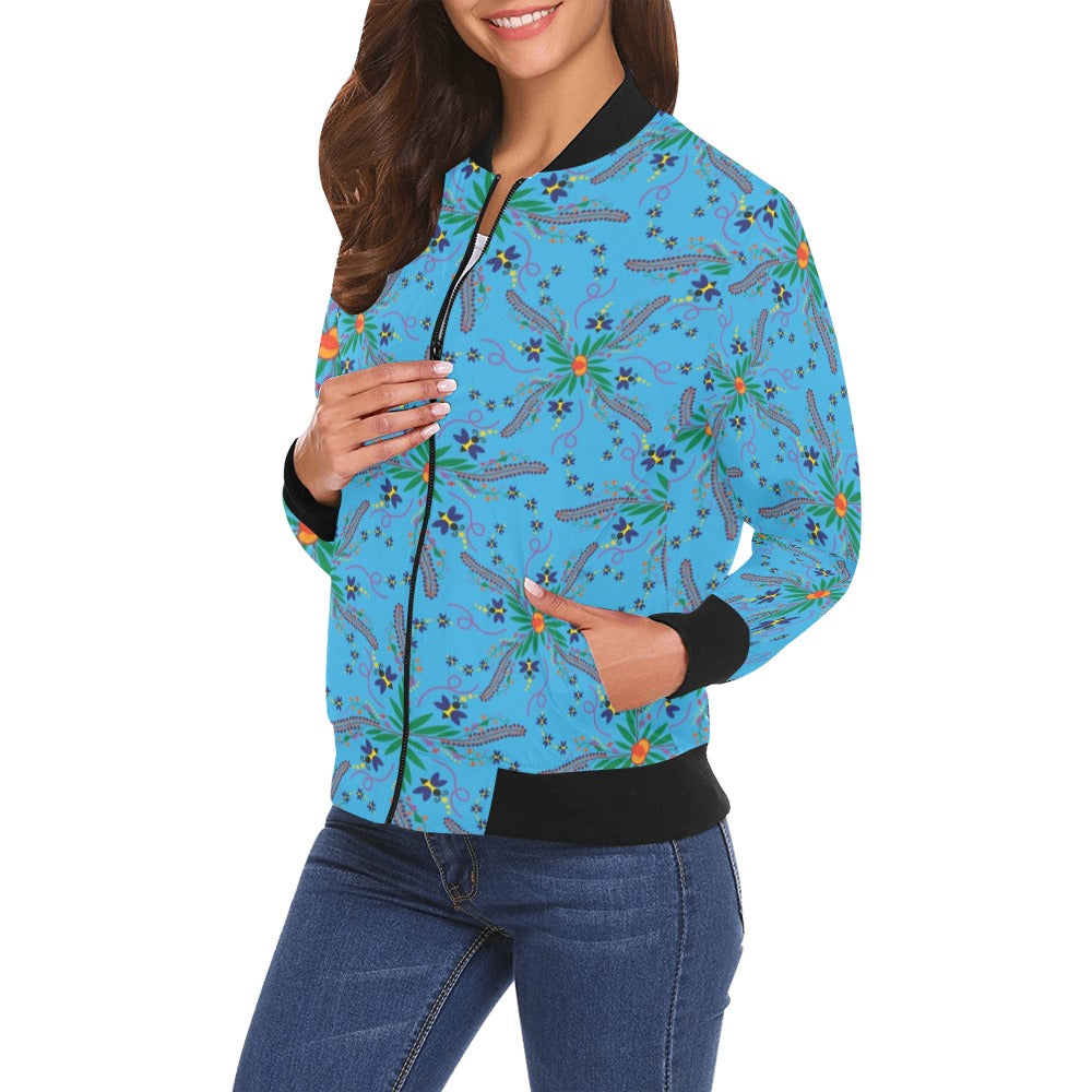 Willow Bee Saphire Bomber Jacket for Women