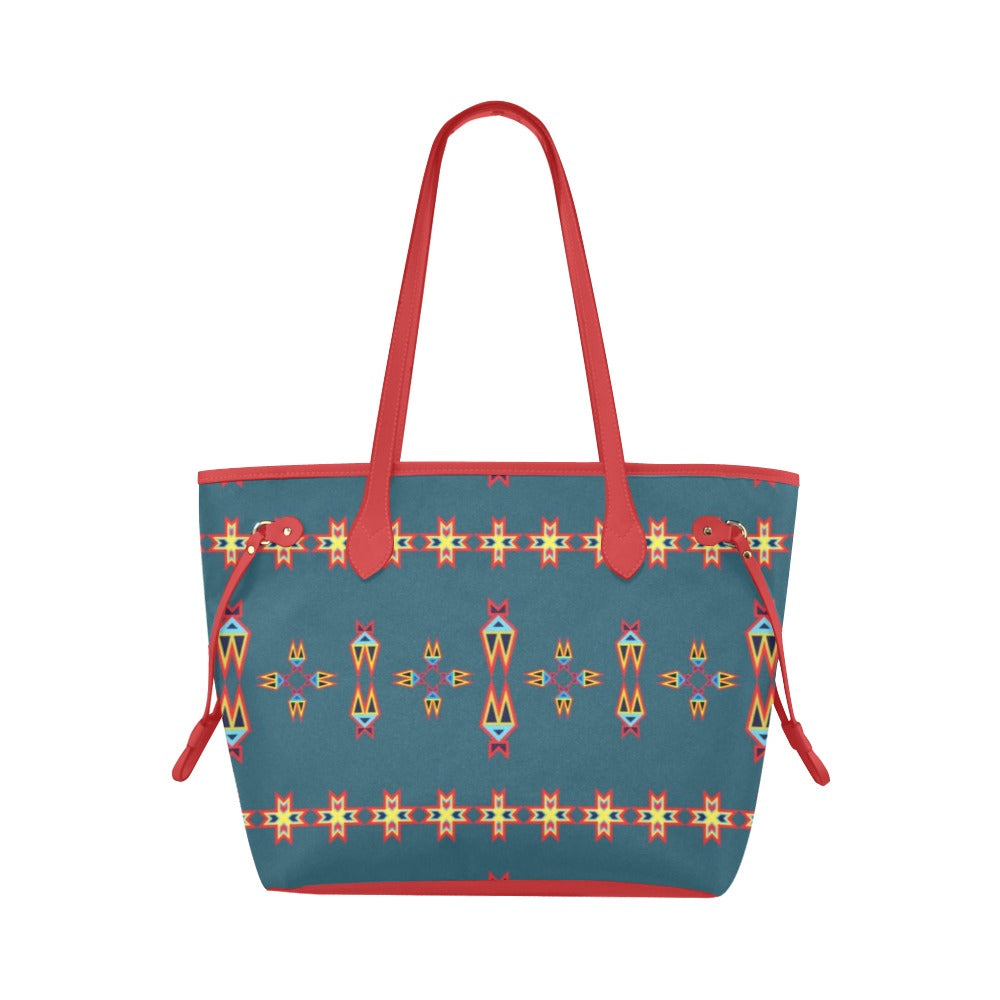 Four Directions Lodges Ocean Clover Canvas Tote Bag