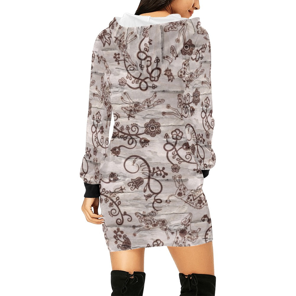 Forest Medley Hoodie Dress