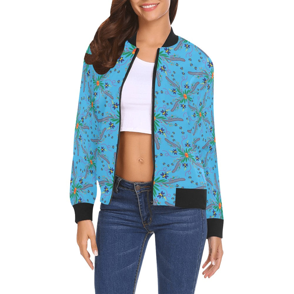 Willow Bee Saphire Bomber Jacket for Women