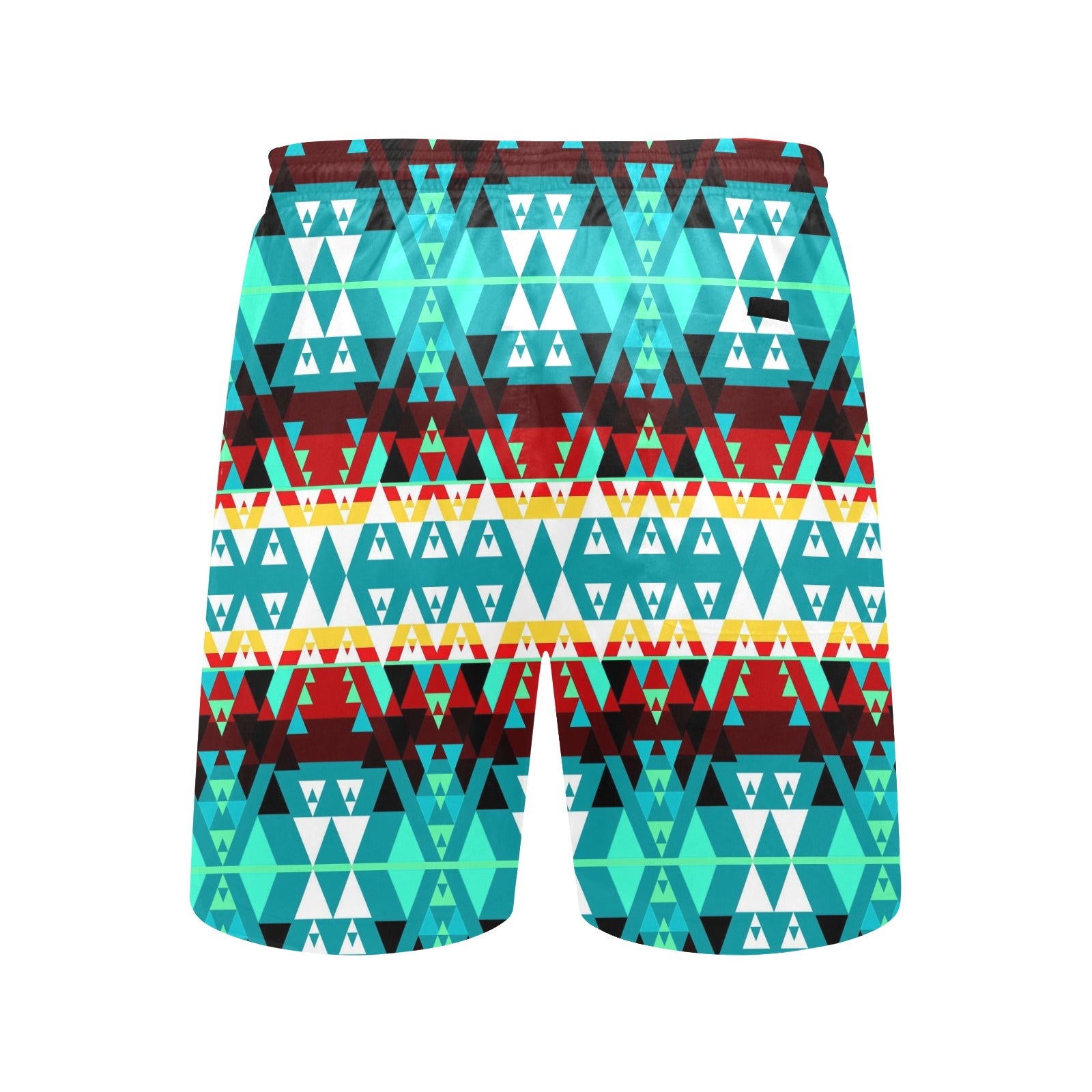 Writing on Stone Wheel Men's Mid-Length Beach Shorts