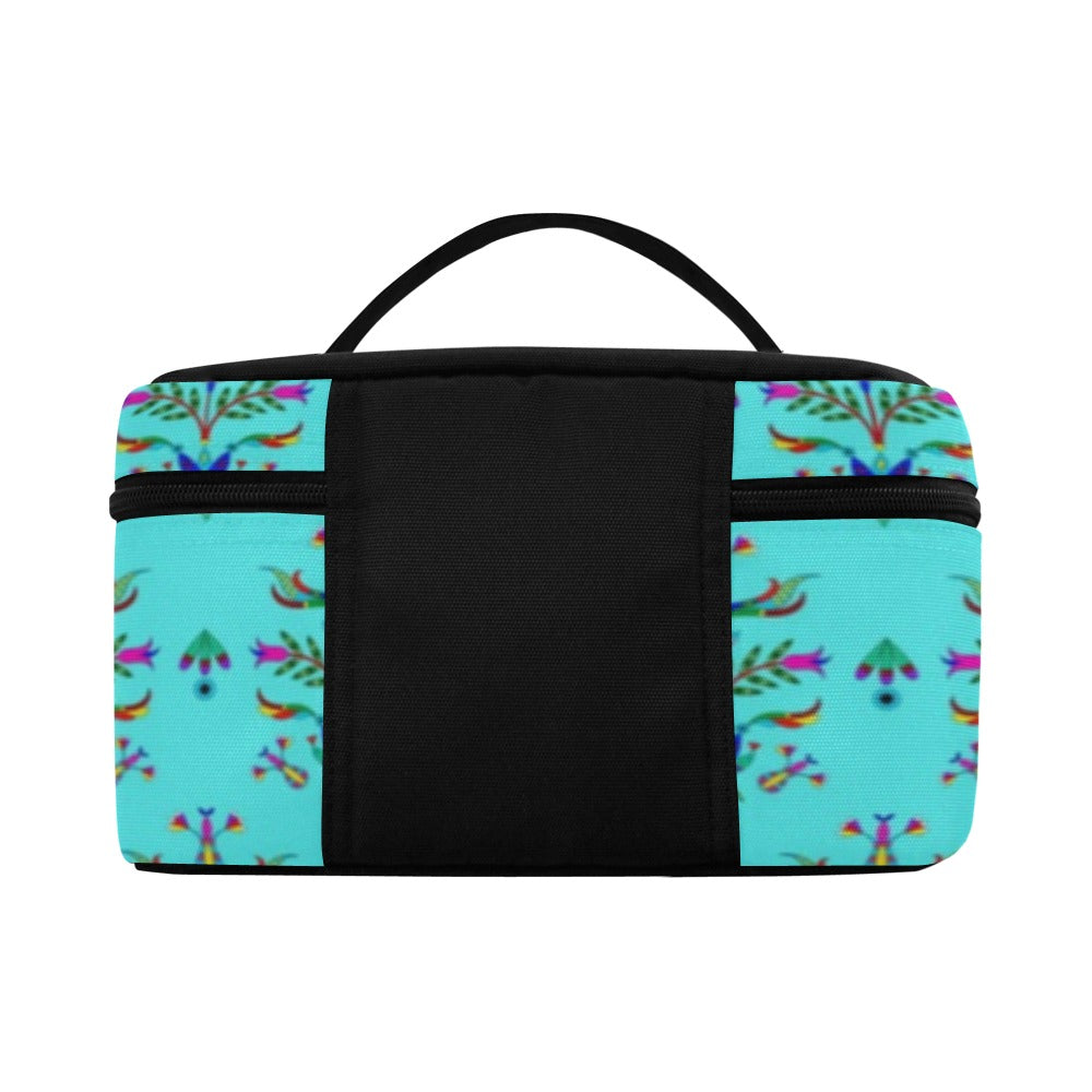 Dakota Damask Turquoise Cosmetic Bag/Large