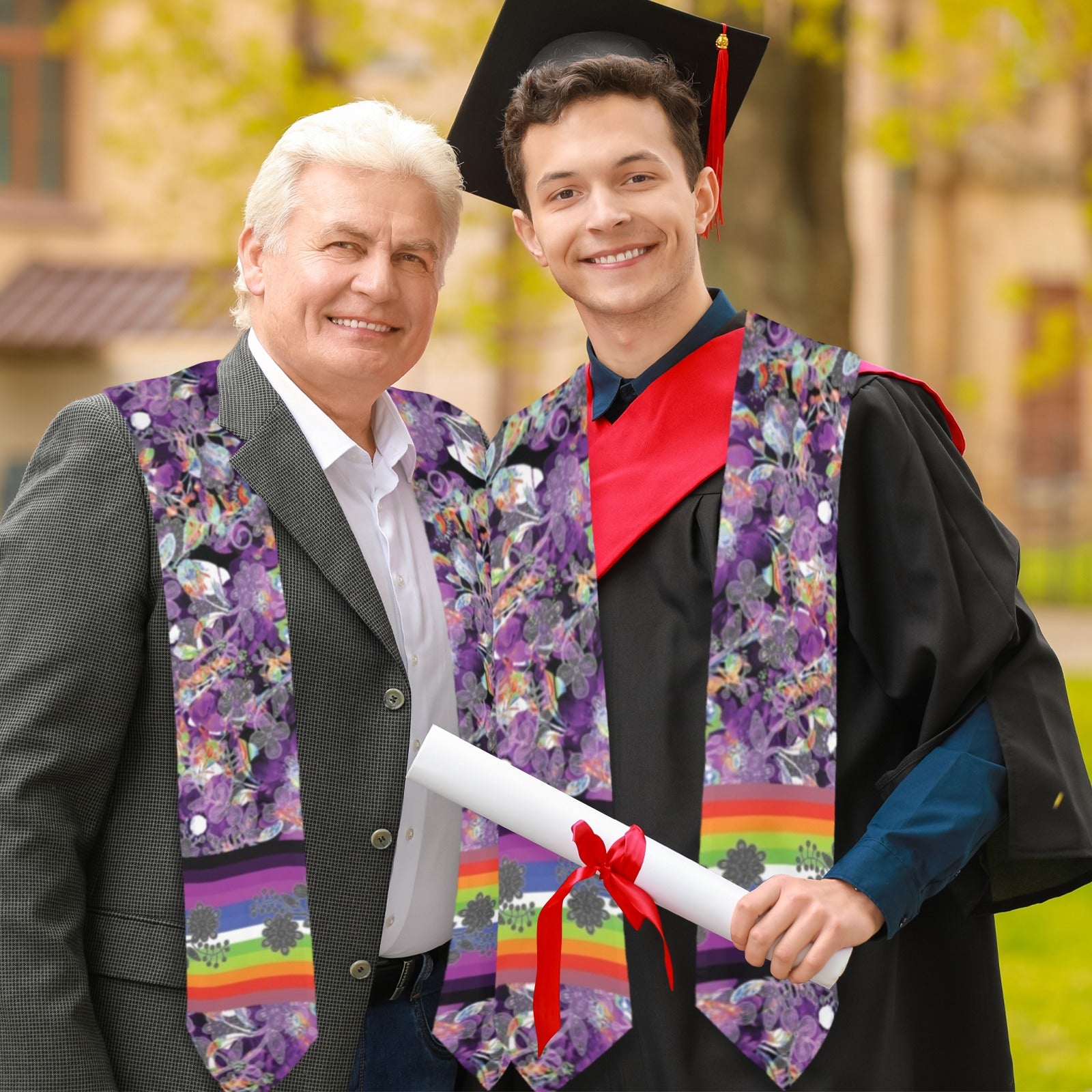 Culture in Nature Purple Graduation Stole