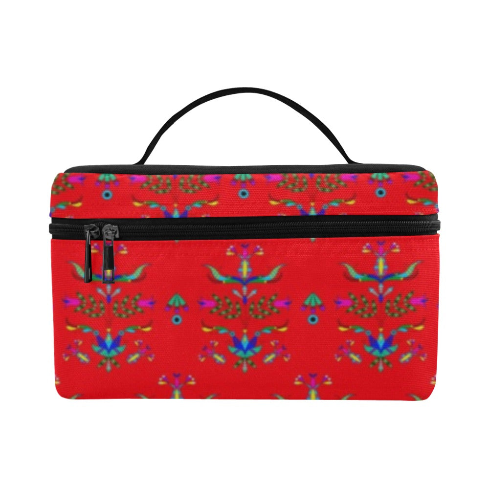 Dakota Damask Red Cosmetic Bag/Large