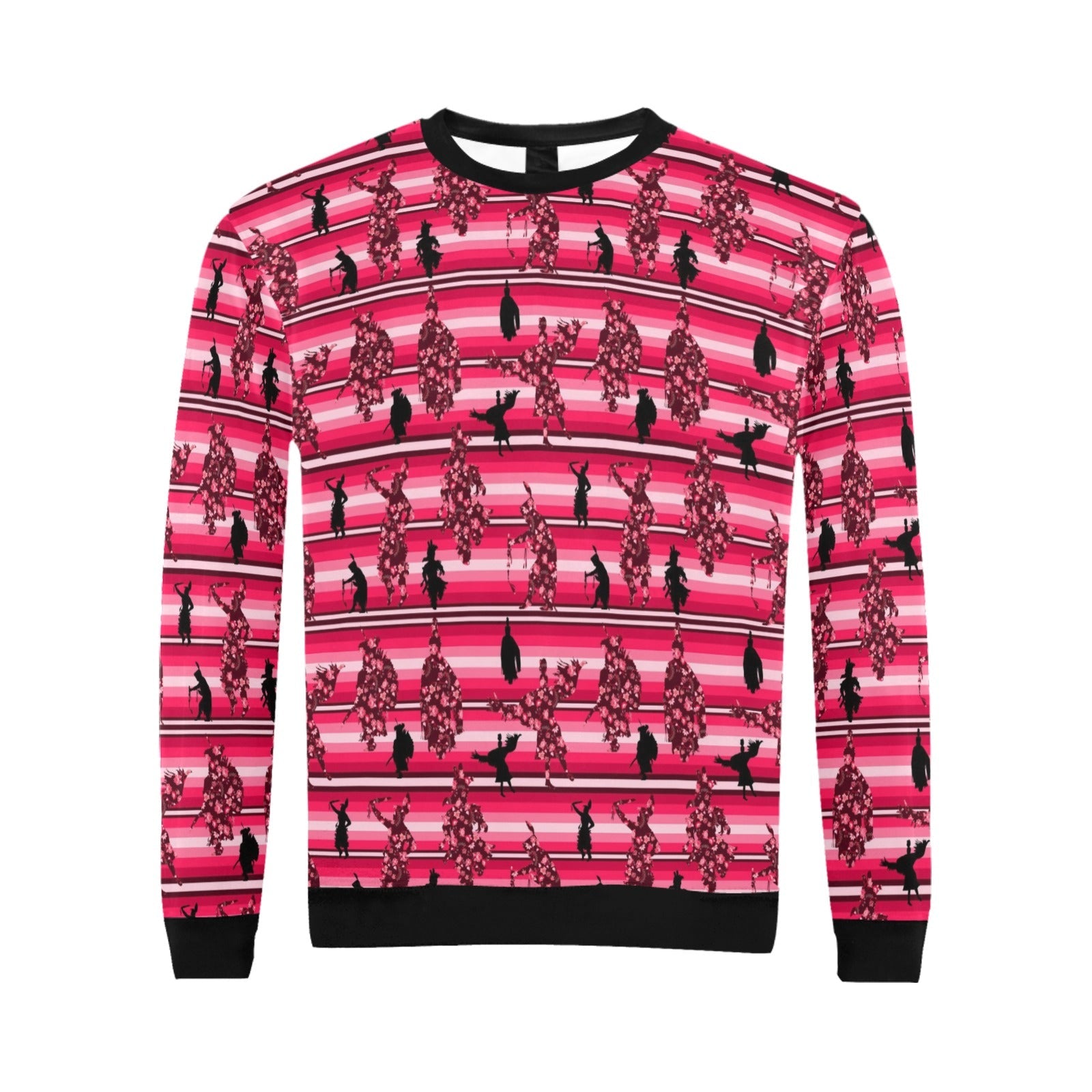 Dancers Floral Amour All Over Print Crewneck Sweatshirt for Men (Model H18) shirt e-joyer 