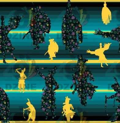 Dancers Inspire Green Satin Fabric 49DzineStore 