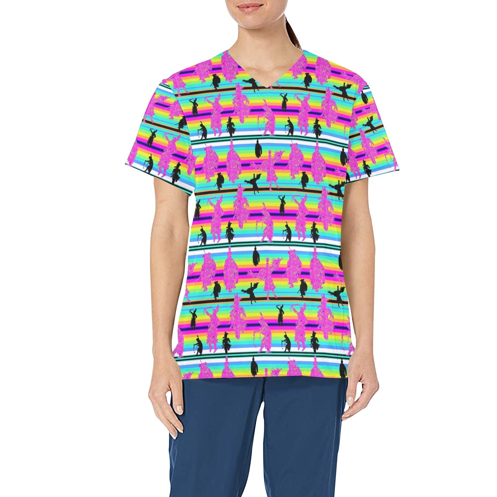 Dancers Sunset Contest All Over Print Scrub Top Scrub Top e-joyer 