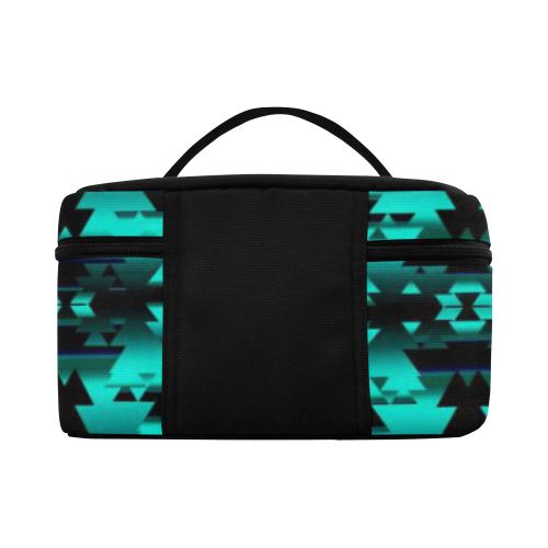 Dark-Deep Lake-Winter-Camp Cosmetic Bag/Large (Model 1658) Cosmetic Bag e-joyer 