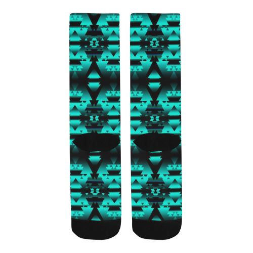 Dark-Deep Lake-Winter-Camp Trouser Socks Socks e-joyer 