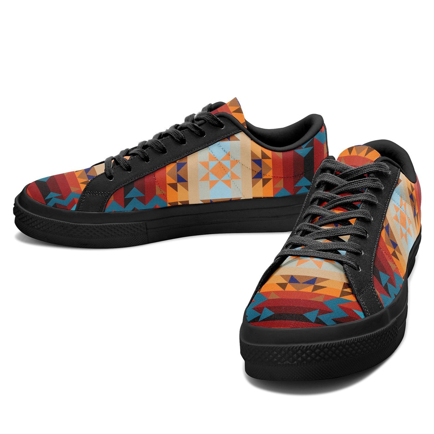 Dark Sandway Aapisi Low Top Canvas Shoes Black Sole aapisi Herman 