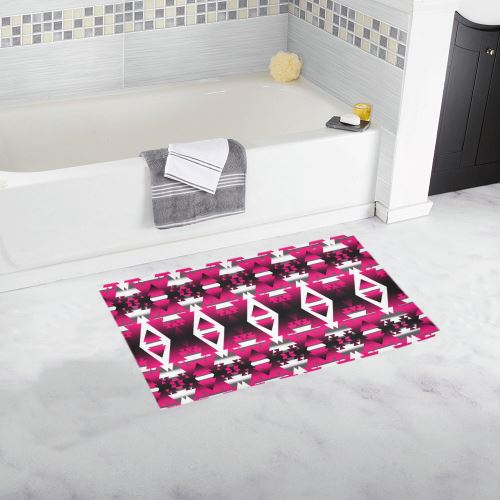 Dark Sunset Winter Camp Bath Rug 16''x 28'' Bath Rug 16''x 28'' e-joyer 