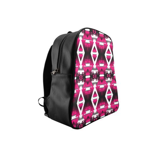 Dark Sunset Winter Camp School Backpack (Model 1601)(Small) School Backpacks/Small (1601) e-joyer 