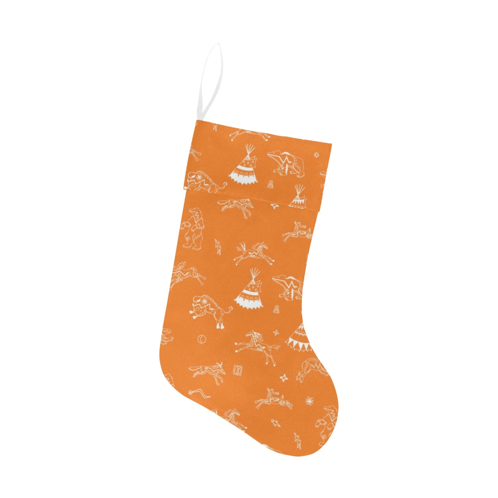 Ledger Dabbles Orange Christmas Stocking