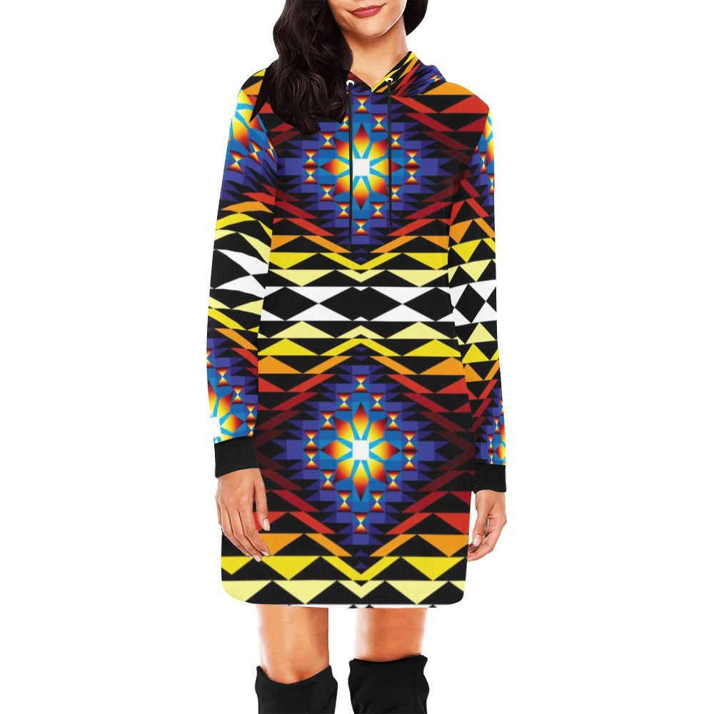 Sunset Blanket Hoodie Dress