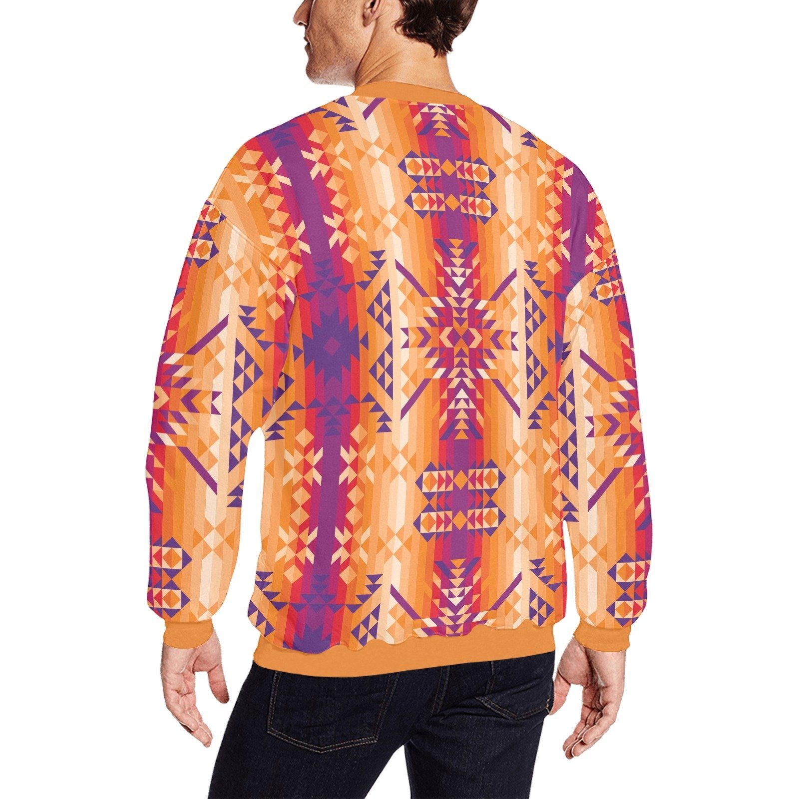 Desert Geo All Over Print Crewneck Sweatshirt for Men (Model H18) shirt e-joyer 