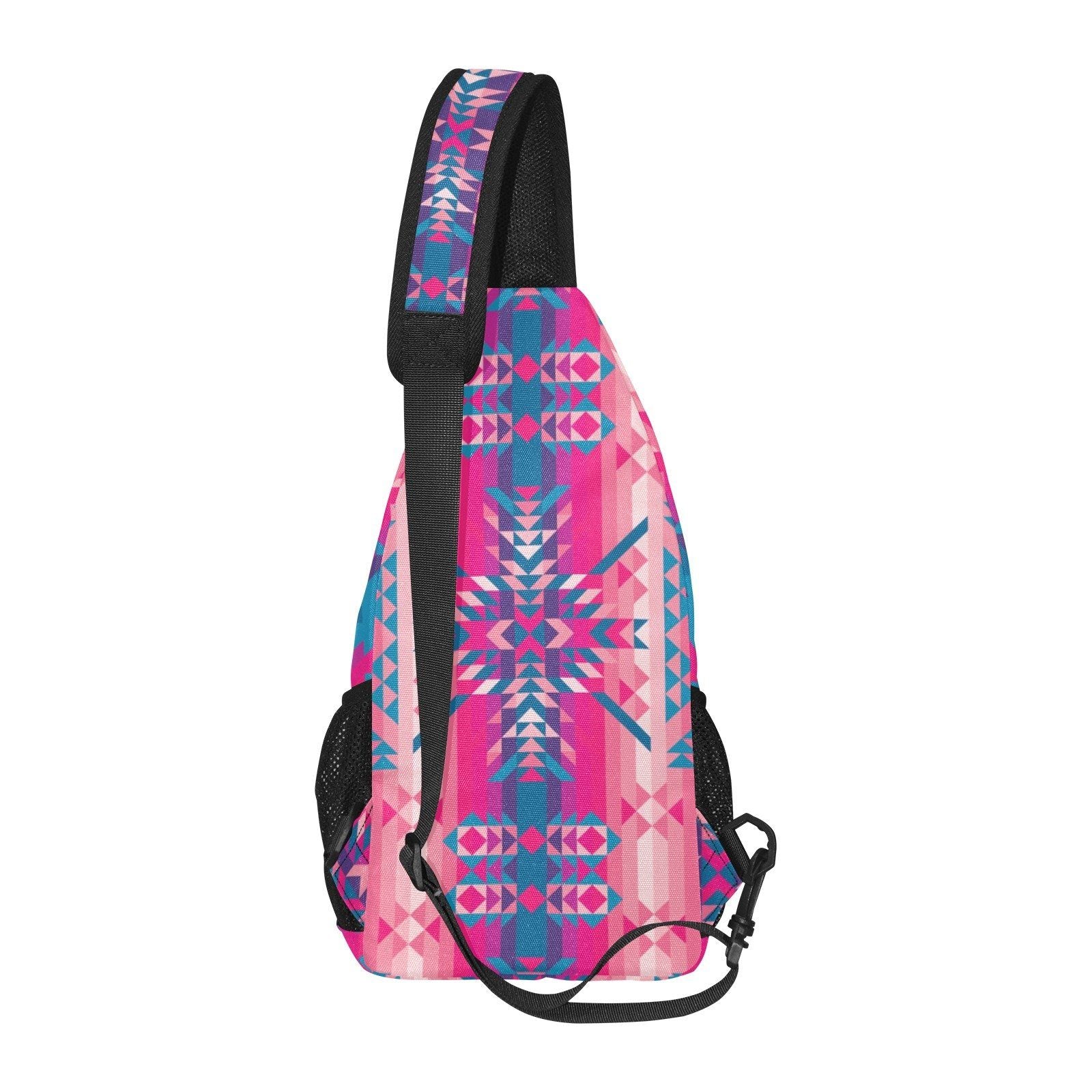 Desert Geo Blue All Over Print Chest Bag (Model 1719) All Over Print Chest Bag (1719) e-joyer 