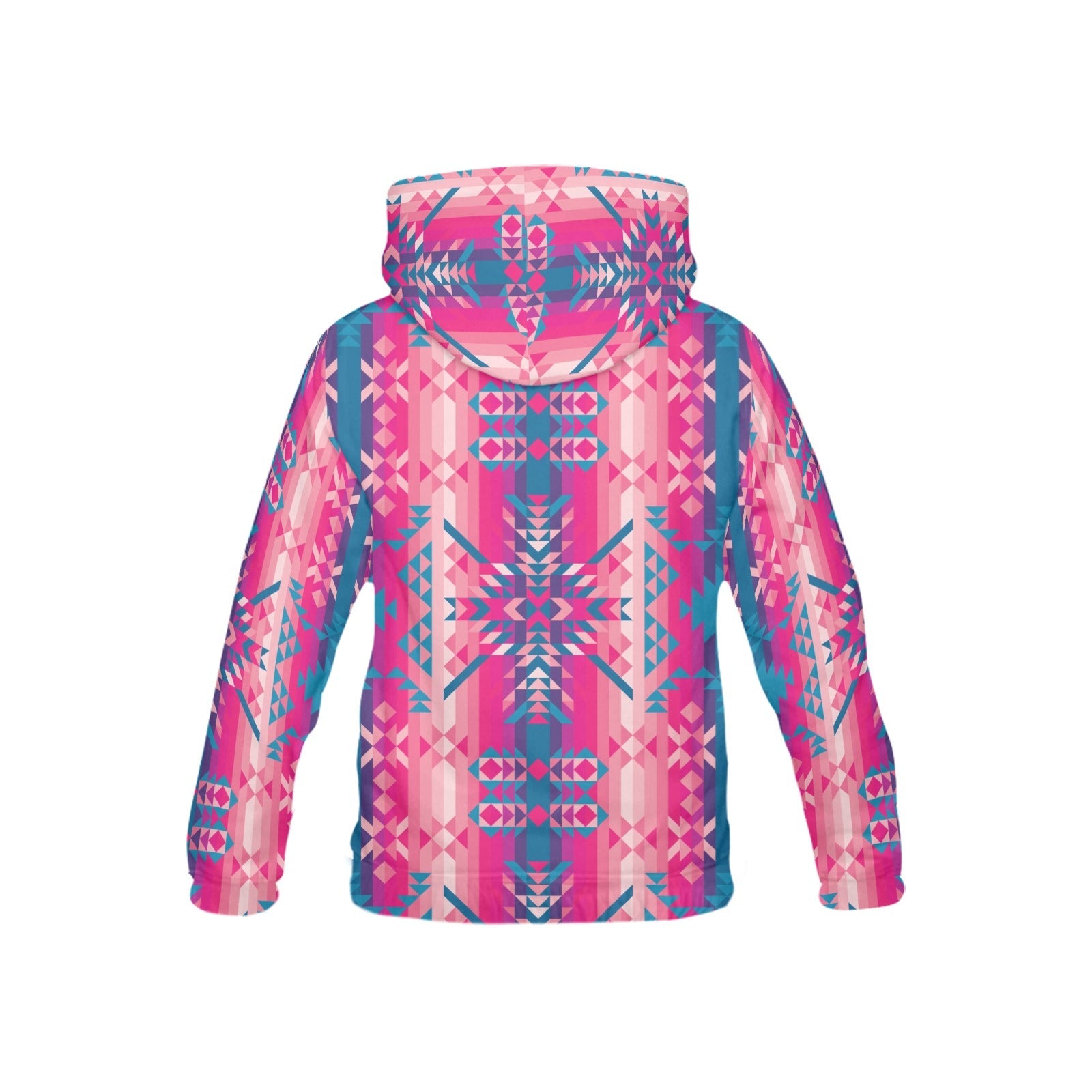 Desert Geo Blue All Over Print Hoodie for Kid (USA Size) (Model H13) All Over Print Hoodie for Kid (H13) e-joyer 