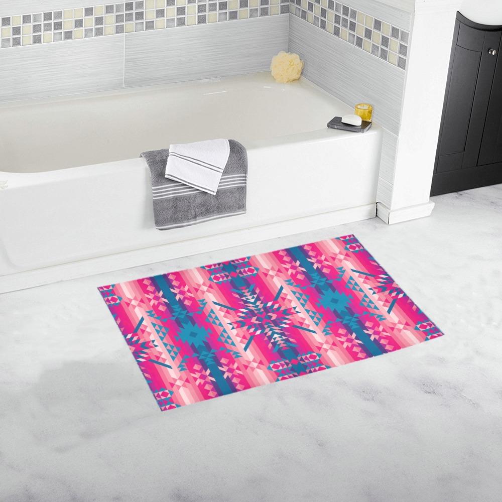 Desert Geo Blue Bath Rug 16''x 28'' Bath Rug 16''x 28'' e-joyer 