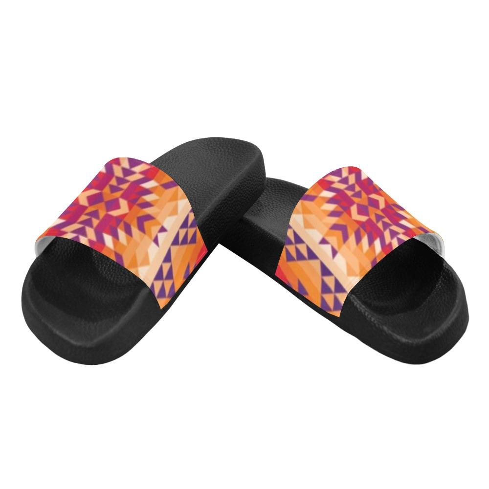 Desert Geo Men's Slide Sandals (Model 057) Men's Slide Sandals (057) e-joyer 