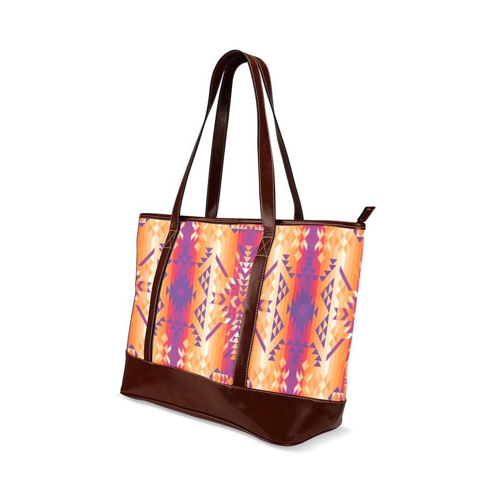 Desert Geo Tote Handbag (Model 1642) Tote Handbags (1642) e-joyer 