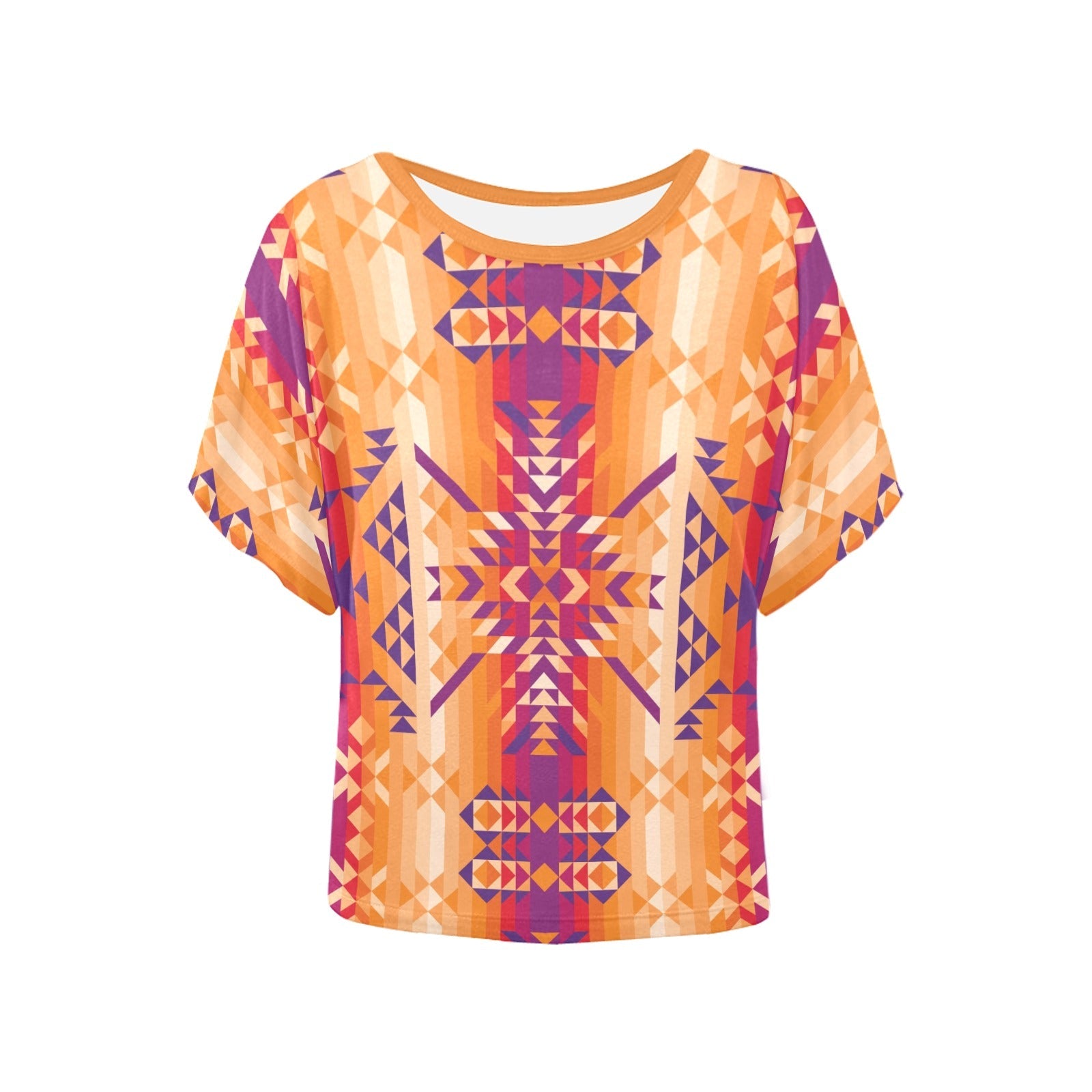 Desert Geo Women's Batwing-Sleeved Blouse T shirt (Model T44) Women's Batwing-Sleeved Blouse T shirt (T44) e-joyer 