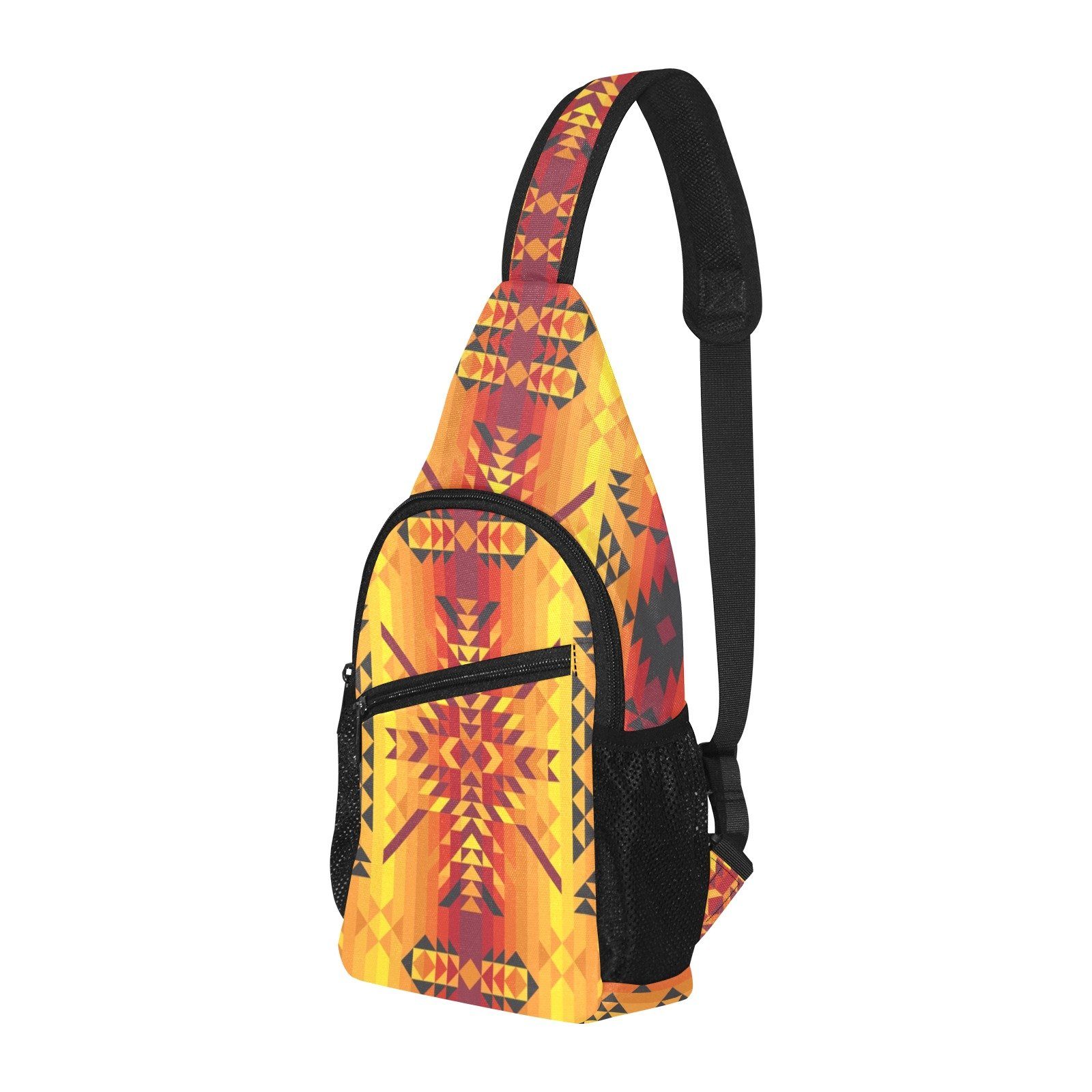 Desert Geo Yellow Red All Over Print Chest Bag (Model 1719) All Over Print Chest Bag (1719) e-joyer 