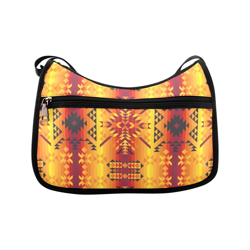 Desert Geo Yellow Red Crossbody Bags (Model 1616) Crossbody Bags (1616) e-joyer 