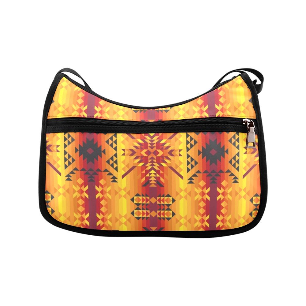 Desert Geo Yellow Red Crossbody Bags (Model 1616) Crossbody Bags (1616) e-joyer 