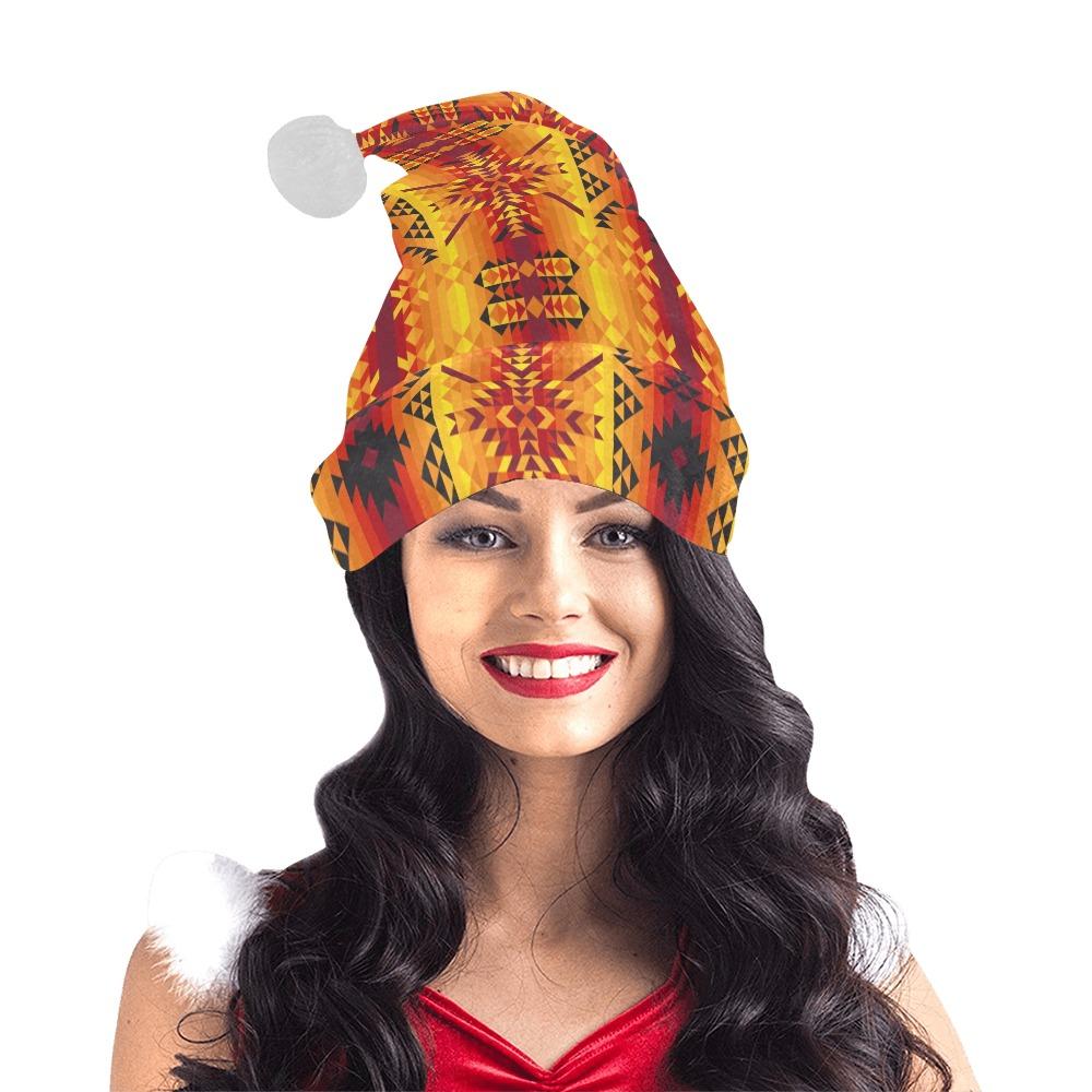 Desert Geo Yellow Red Santa Hat Santa Hat e-joyer 