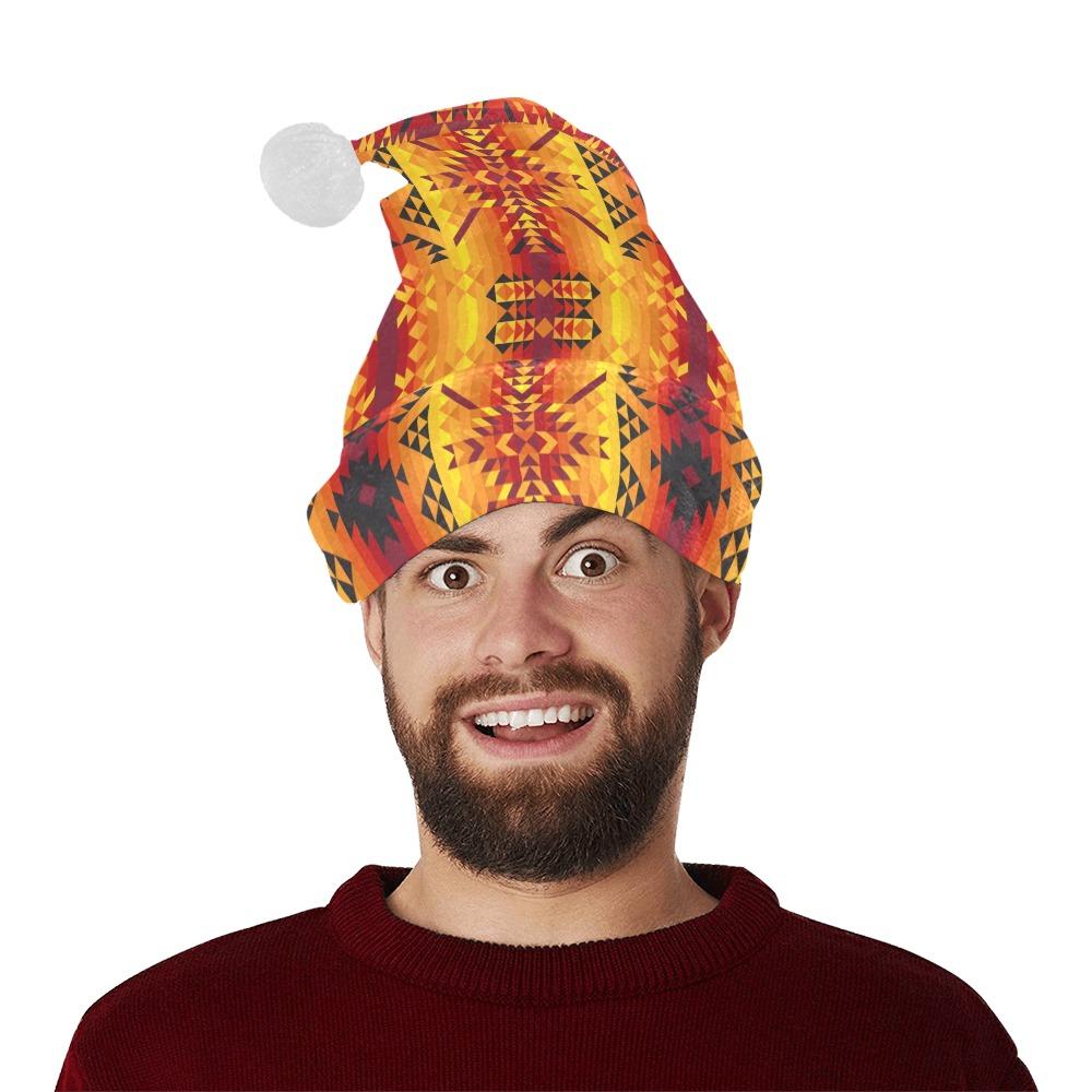 Desert Geo Yellow Red Santa Hat Santa Hat e-joyer 