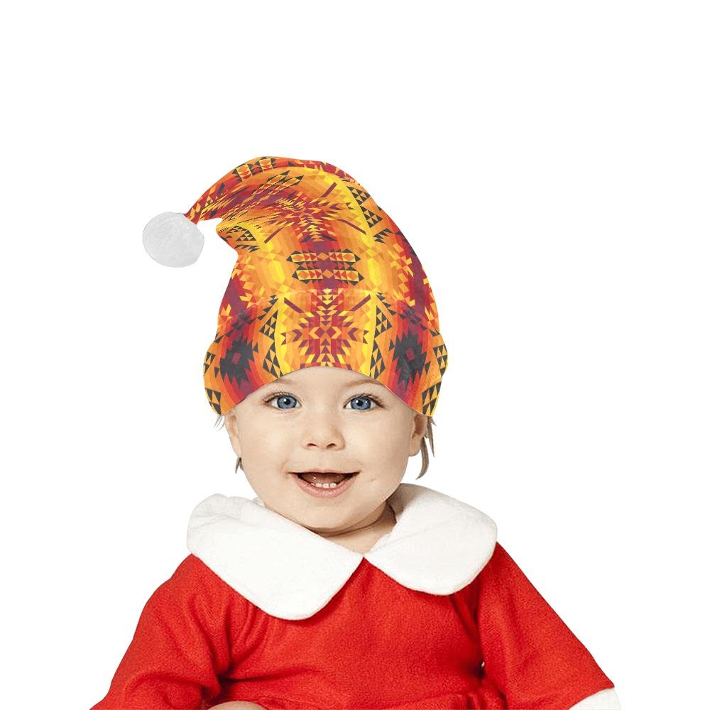 Desert Geo Yellow Red Santa Hat Santa Hat e-joyer 