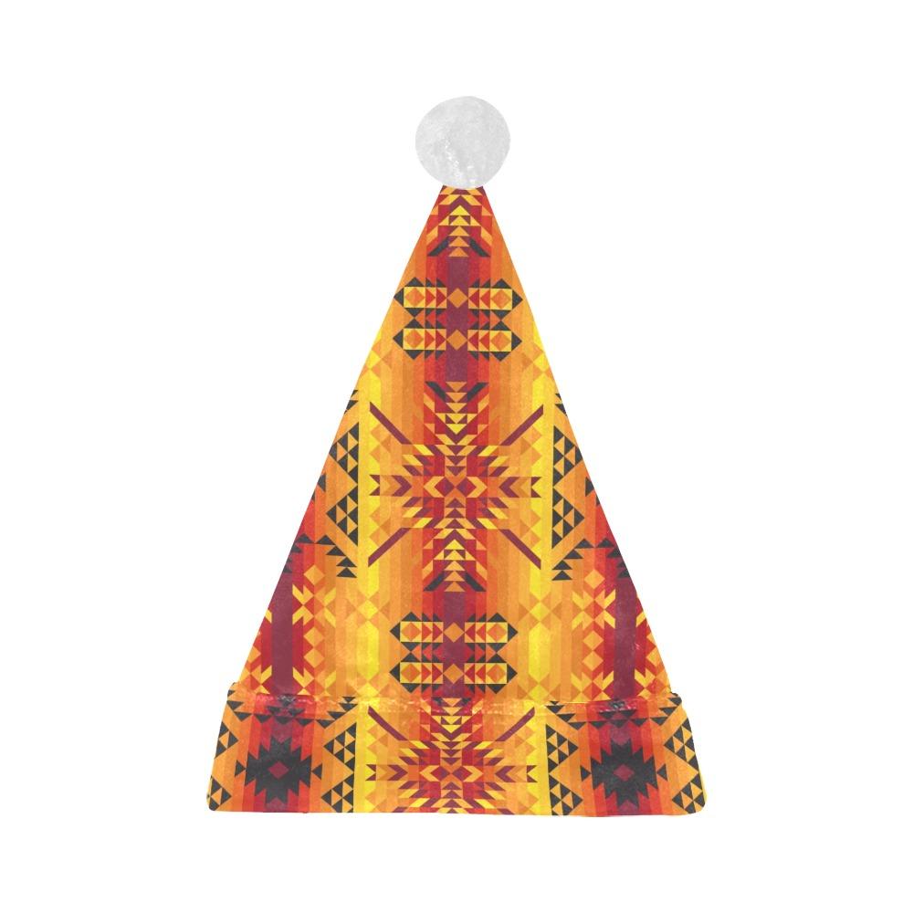 Desert Geo Yellow Red Santa Hat Santa Hat e-joyer 