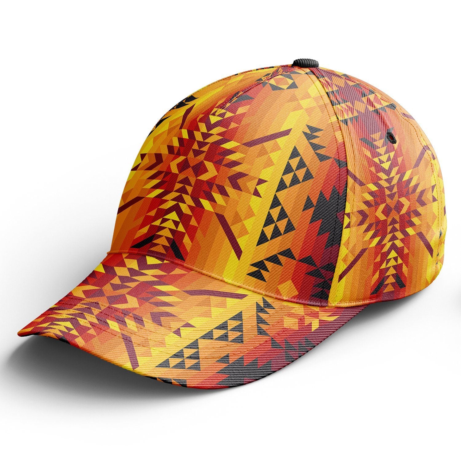Desert Geo Yellow Red Snapback Hat hat Herman 