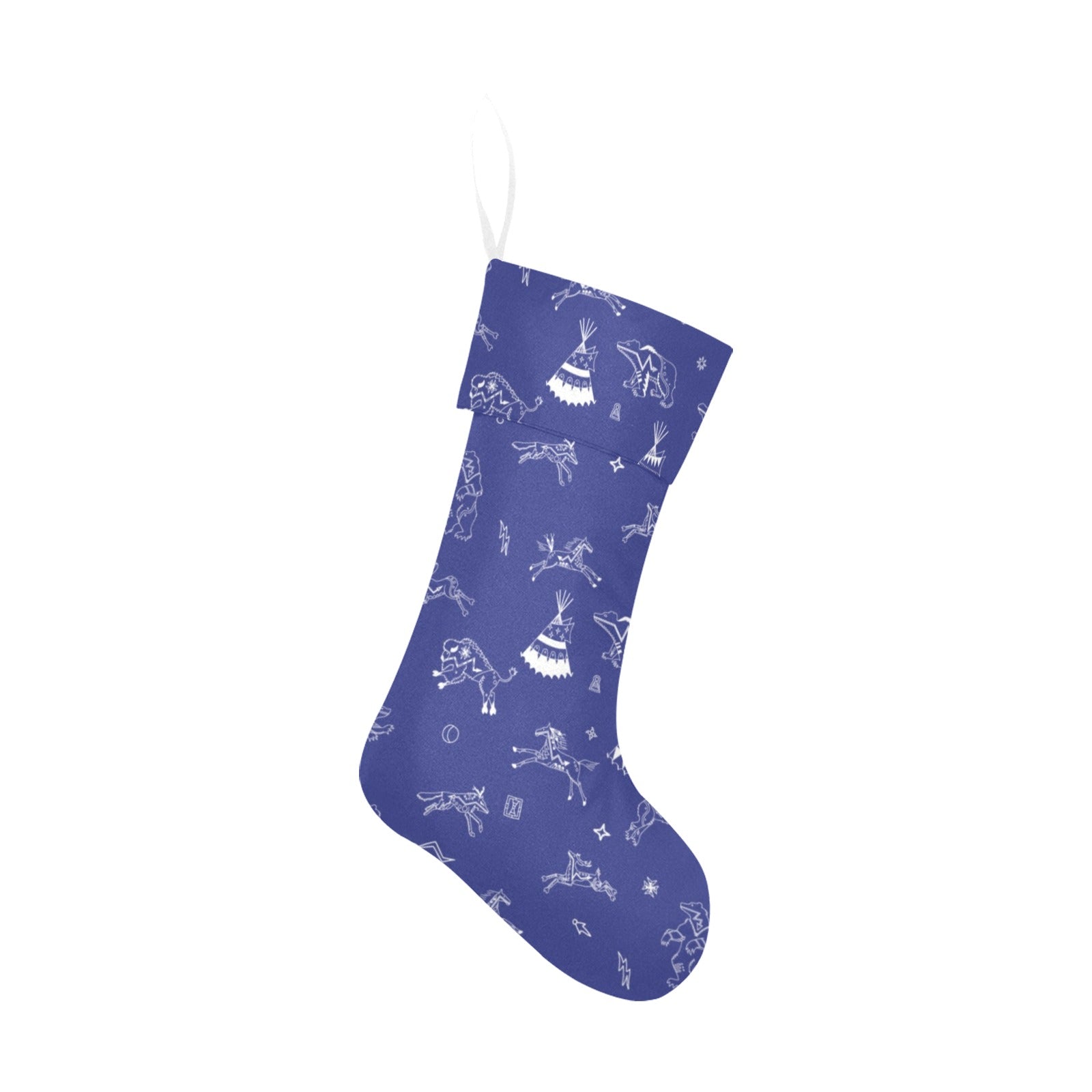 Ledger Dabbles Blue Christmas Stocking