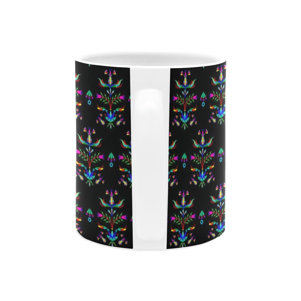 Dakota Damask Black White Mug(11OZ)