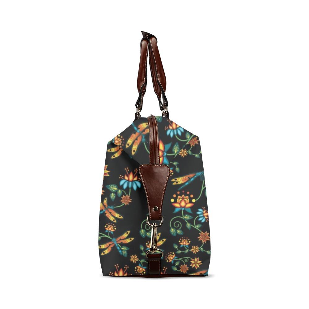 Dragon Lily Noir Classic Travel Bag (Model 1643) Remake Classic Travel Bags (1643) e-joyer 