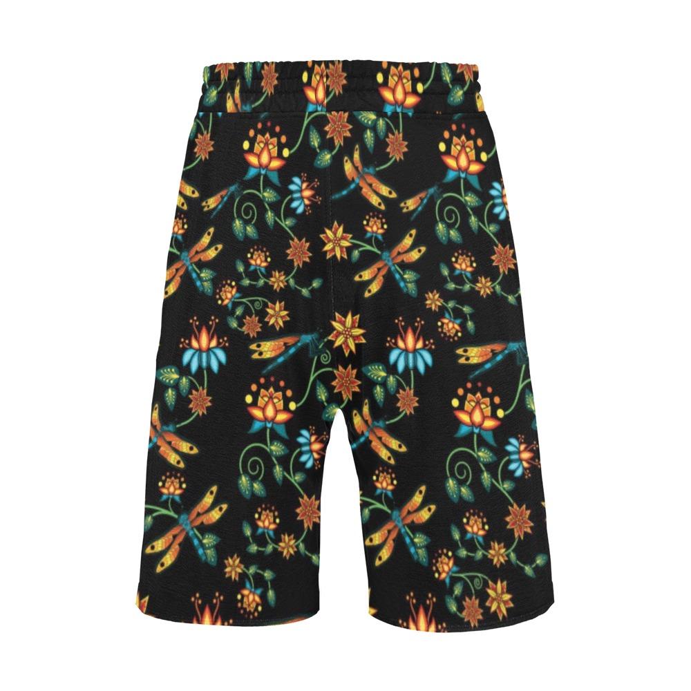 Dragon Lily Noir Men's All Over Print Casual Shorts (Model L23) Men's Casual Shorts (L23) e-joyer 